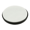 Prime-Line 1 in. Gray/Black Plastic Round Self-Stick Permanent Furniture Pads 8 Pack MP75108
